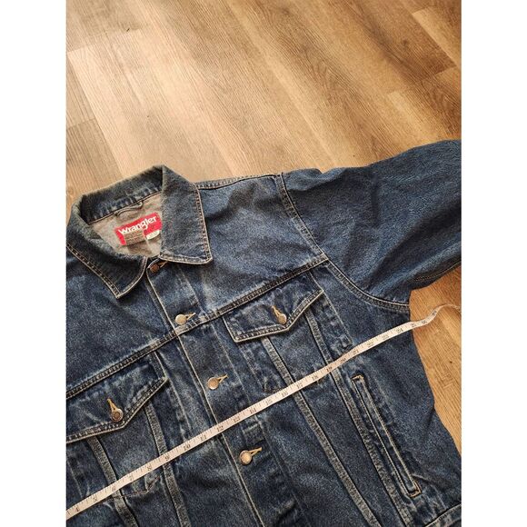 Wrangler Blue Denim Bomber Jacket - Picture 3 of 7